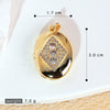 Diy Jewelry Accessories Women's Copper Photo Album Necklace Pendant Inlaid Gold With Crown Heart Shape And Cartoon Characters Electroplated
