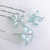 Diy Jewelry Acrylic Fivepetal Flower Pendant Accessories With Colorplated Spray Paint And Iris Throughhole Design