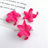 Diy Jewelry Acrylic Fivepetal Flower Pendant Accessories With Colorplated Spray Paint And Iris Throughhole Design