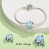 Diy Jewelry Beads Bracelet Copper Plated 925 Silver Luminous Chameleon Firefly Style With Dripping Oil Treatment