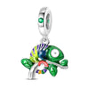 Diy Jewelry Beads Bracelet Copper Plated 925 Silver Luminous Chameleon Firefly Style With Dripping Oil Treatment