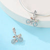 Diy Jewelry Bracelet Accessories Airplane Bicycle Bow Ballet Charm Copper Silver Plated Dripping Oil
