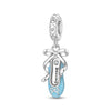 Diy Jewelry Bracelet Accessories Airplane Bicycle Bow Ballet Charm Copper Silver Plated Dripping Oil