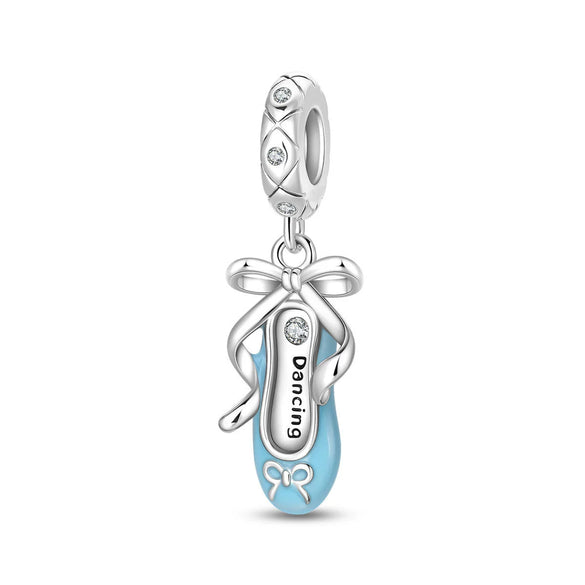 Diy Jewelry Bracelet Accessories Airplane Bicycle Bow Ballet Charm Copper Silver Plated Dripping Oil
