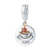 Diy Jewelry Bracelet Accessories Bluetooth Headset Coffee Beer Guitar Charm Hanging Beads Silver Plated Dripping Oil