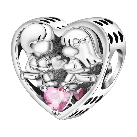 Diy Jewelry Bracelet Accessories Charm Beads Copper Silver Plated Dripping Oil Style