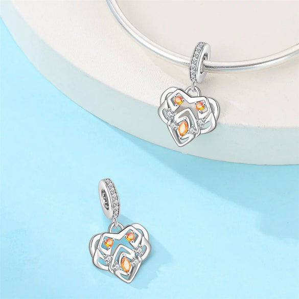 Diy Jewelry Bracelet Accessories Charm Pendant Beads Heart Sun Rainbow Water Fire Energy Copper Silver Plated Dripping Oil Style