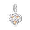 Diy Jewelry Bracelet Accessories Charm Pendant Beads Heart Sun Rainbow Water Fire Energy Copper Silver Plated Dripping Oil Style
