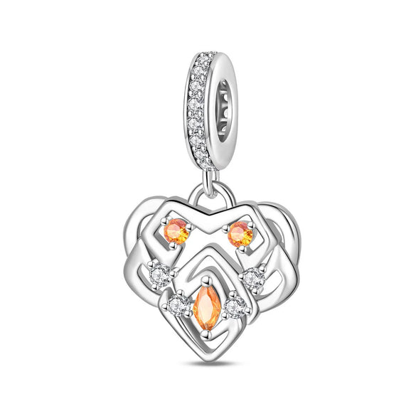 Diy Jewelry Bracelet Accessories Charm Pendant Beads Heart Sun Rainbow Water Fire Energy Copper Silver Plated Dripping Oil Style