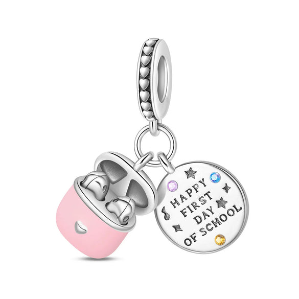 Diy Jewelry Bracelet Accessories Charm Pendant Beads Owl Book Headphones Copper Silver Plated Dripping Oil Original Design