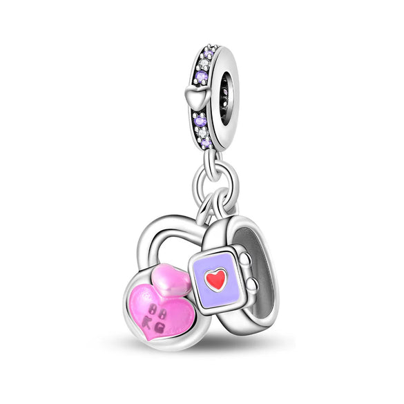 Diy Jewelry Bracelet Accessories Copper Silver Plated Dripping Oil Style Beach Castle Beads Pendant