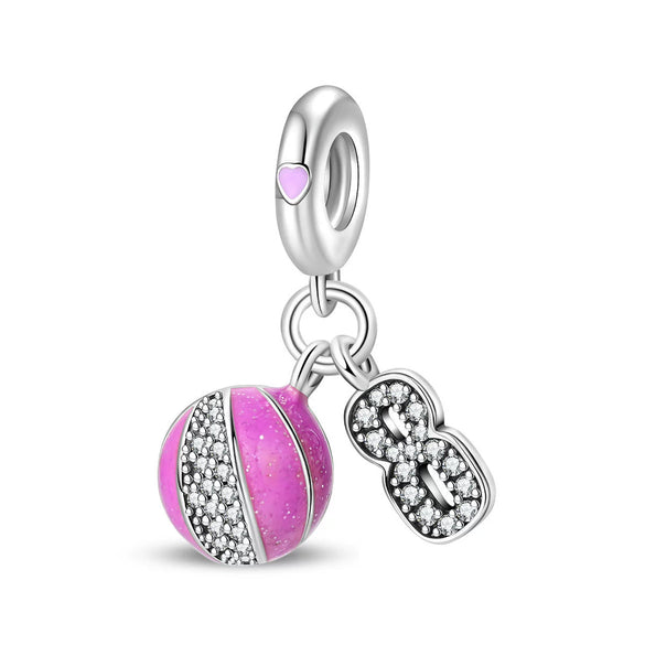 Diy Jewelry Bracelet Accessories Copper Silver Plated Dripping Oil Style Beach Castle Beads Pendant
