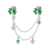 Diy Jewelry Bracelet Accessories Copper Silver Plated Dripping Oil Style Beach Castle Beads Pendant