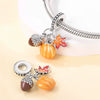 Diy Jewelry Bracelet Accessories Copper Silver Plated With Autumn Maple Leaf Owl Squirrel Charms And Dripping Oil Design