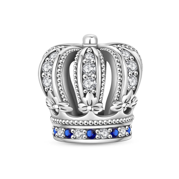 Diy Jewelry Bracelet Accessories Queen Princess Crown Birthday Cake Charm Beads Silver Plated Dripping Oil Style