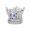 Diy Jewelry Bracelet Accessories Queen Princess Crown Birthday Cake Charm Beads Silver Plated Dripping Oil Style