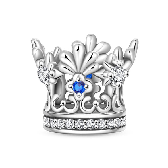 Diy Jewelry Bracelet Accessories Queen Princess Crown Birthday Cake Charm Beads Silver Plated Dripping Oil Style