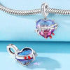 Diy Jewelry Bracelet Accessories Silver Plated Dripping Oil Cross Charm Pendant Beads