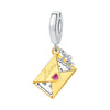 Diy Jewelry Bracelet Accessories Silver Plated Dripping Oil Cross Charm Pendant Beads