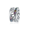 Diy Jewelry Bracelet Accessories Silver Plated Dripping Oil Cross Charm Pendant Beads