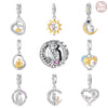 Diy Jewelry Bracelet Accessories 925 Sterling Silver Charm Beads Hug Hand In Hand Pendant With Dripping Oil Design And Original Design Style