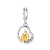 Diy Jewelry Bracelet Accessories 925 Sterling Silver Charm Beads Hug Hand In Hand Pendant With Dripping Oil Design And Original Design Style