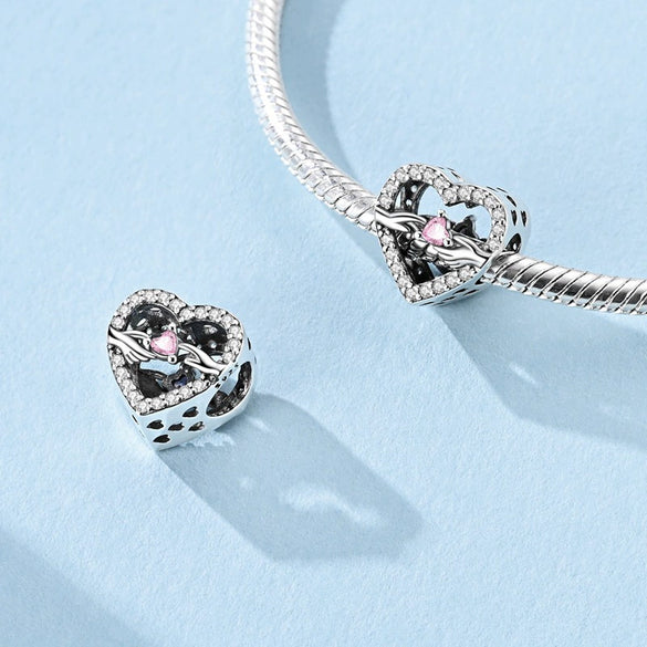 Diy Jewelry Bracelet Accessories 925 Sterling Silver Charm Bow Fixed Clip Rubber Plug Positioning Buckle With Dripping Oil Design