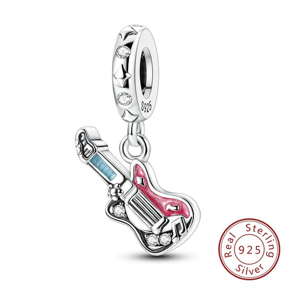 Diy Jewelry Bracelet Accessories 925 Sterling Silver Charm Strawberry Four Leaf Clover Butterfly Chain Beads With Dripping Oil Design