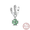 Diy Jewelry Bracelet Accessories 925 Sterling Silver Charm Strawberry Four Leaf Clover Butterfly Chain Beads With Dripping Oil Design