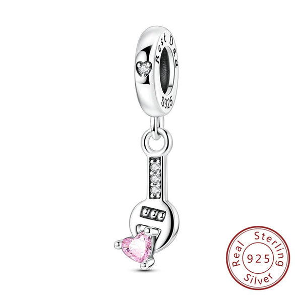 Diy Jewelry Bracelet Accessories 925 Sterling Silver Charm Strawberry Four Leaf Clover Butterfly Chain Beads With Dripping Oil Design