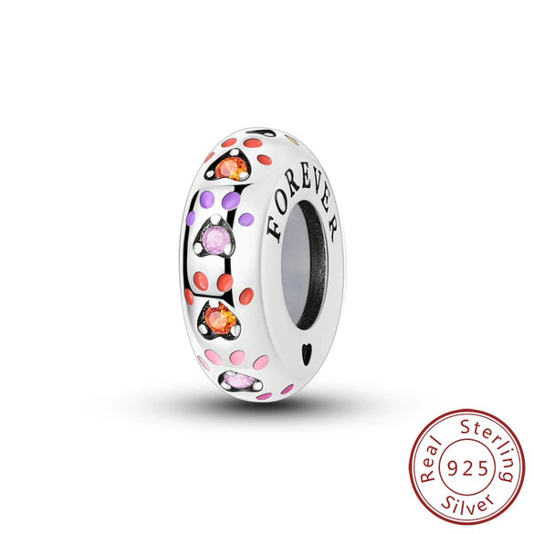 Diy Jewelry Bracelet Accessories 925 Sterling Silver Love Life Tree Butterfly Beads Pendant With Dripping Oil Design