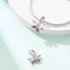 Diy Jewelry Bracelet Pendant Beads Copper Plated 925 Silver With Bee Dragonfly Butterfly Four Leaf Clover Zircon And Dripping Oil Design