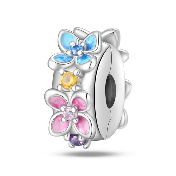 Diy Jewelry Bracelet Pendant Beads Copper Plated 925 Silver With Bee Dragonfly Butterfly Four Leaf Clover Zircon And Dripping Oil Design