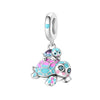 Diy Jewelry Bracelet Pendant Squirrel Cute Animal Beaded Accessories Silver Plated Dripping Oil Style For Women