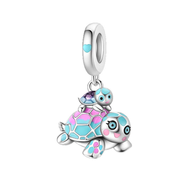 Diy Jewelry Bracelet Pendant Squirrel Cute Animal Beaded Accessories Silver Plated Dripping Oil Style For Women