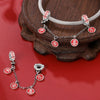 Diy Jewelry Bracelet Silver Plated Hanging Beads Dripping Oil Style