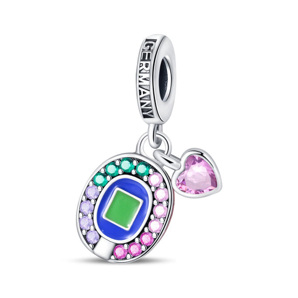 Diy Jewelry Bracelet Silver Plated With Dripping Oil Treatment European Cup Football Jersey Shoes Trophy Hanging Beads Style