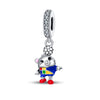 Diy Jewelry Bracelet Silver Plated With Dripping Oil Treatment European Cup Football Jersey Shoes Trophy Hanging Beads Style