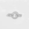 Diy Jewelry Buckle Double Buckle Connector S925 Sterling Silver Microinlaid Zircon Round Pearl Shape Minimalist Style