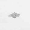 Diy Jewelry Buckle Double Buckle Connector S925 Sterling Silver Microinlaid Zircon Round Pearl Shape Minimalist Style