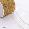 Diy Jewelry Copper Chain Handmade Personality Minimalist 14K Gold Electroplated Accessories