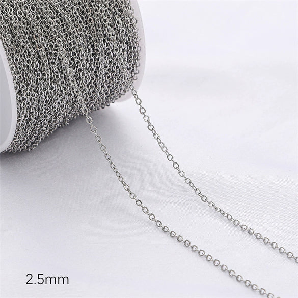 Diy Jewelry Copper Chain Handmade Personality Minimalist 14K Gold Electroplated Accessories