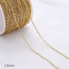 Diy Jewelry Copper Chain Handmade Personality Minimalist 14K Gold Electroplated Accessories