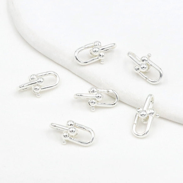 Diy Jewelry Copper Ushaped Spring Buckle Electroplated Accessories For Bracelet Necklace Earrings Pendant