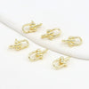 Diy Jewelry Copper Ushaped Spring Buckle Electroplated Accessories For Bracelet Necklace Earrings Pendant