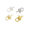 Diy Jewelry Copper Ushaped Spring Buckle Electroplated Accessories For Bracelet Necklace Earrings Pendant