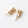 Diy Jewelry Earrings Copper Crown Mermaid Tail Small Wings Real Gold Electroplated With Pearl Decorative Accessories