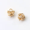 Diy Jewelry Earrings Copper Crown Mermaid Tail Small Wings Real Gold Electroplated With Pearl Decorative Accessories