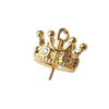 Diy Jewelry Earrings Copper Crown Mermaid Tail Small Wings Real Gold Electroplated With Pearl Decorative Accessories