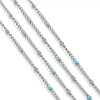 Diy Jewelry Stainless Steel Bead Chain With 18K Gold Enamel Glaze Treatment Round Bead Design